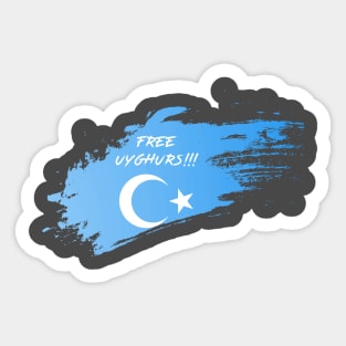 FREE UYGHURS Sticker